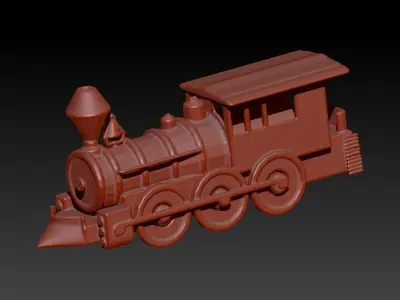Train Charm Pendant Necklace Jewelry 3D print model