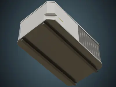 Rooftop AC Unit 3A Low-poly 3D model