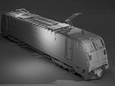 Fictitious model of Eu-44 train 3D model 3D model