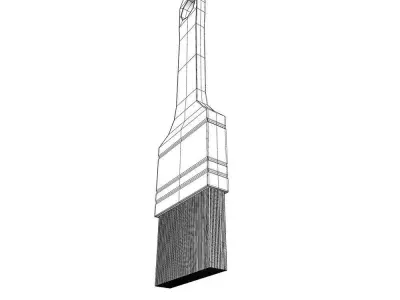 Paint brush 3d model 3D model
