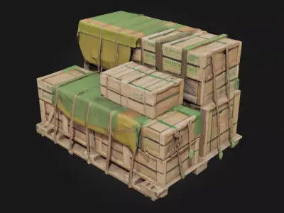 Cargo Pallet  Foundation of Industrial Logistics 3D model