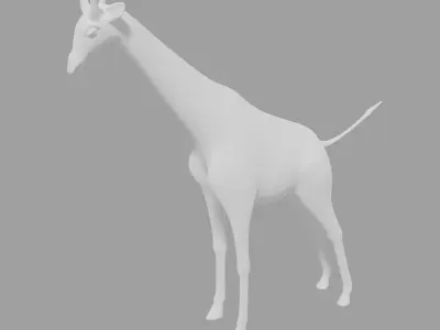 Giraffe Low-poly 3D model shop