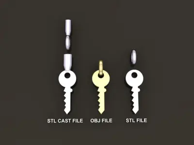Key Pendant Style 1 3D print model
