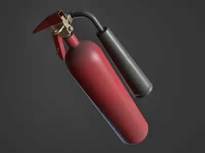 Fire Extinguisher Low-poly 3D model 22