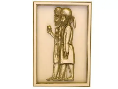 One of the bas-reliefs of Persepolis 3D model