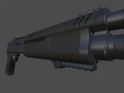 Fabarm stf12 short Low-poly 3D model