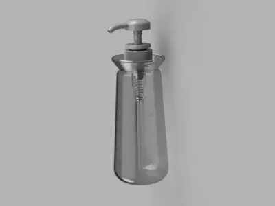 Bottle capacity 450ml design Low-poly 3D model