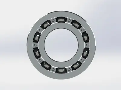 Bearings 6000 series 21pcs 3D model