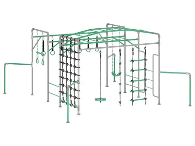 JUNIOR JUNGLE KAKADU MONKEY BARS 3D model