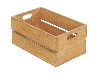 wooden crates set Low-poly 3D model purchase