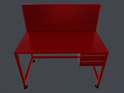 work bench Low-poly 3D model buy