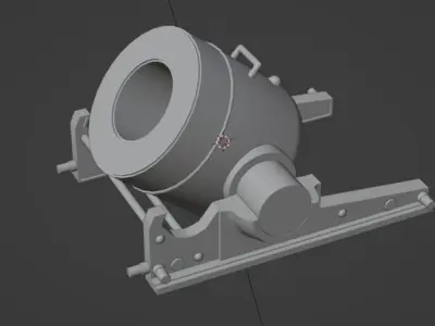 CANNON 3D metal 3D model