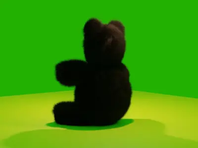 Teddy bear Low-poly 3D model get