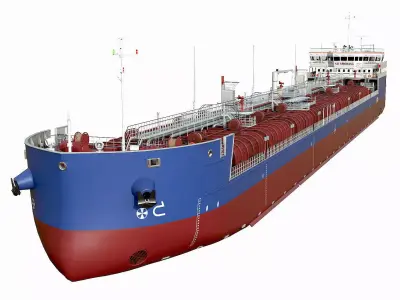TANKER SHALLOW DRAFT  3D model