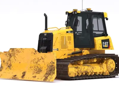 D6K2 Track-Type Tractor Medium Dozer 3D model