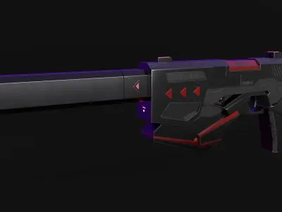 M25 Gun Low-poly 3D model