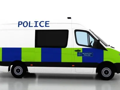 Mercedes Benz Sprinter L2H2 2009 England Police UK 3D model
