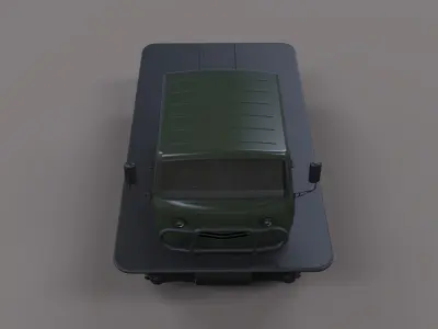 Screw terrain vehicle 3D model