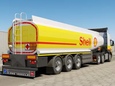 Volvo FM 6X2 Fuel Tank 3D model