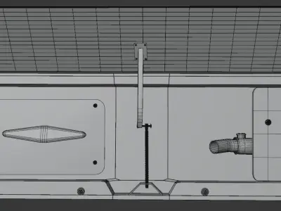 Industrial Valve Panel 3D model