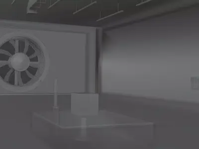 Smoke Tunnel Animation 3D model