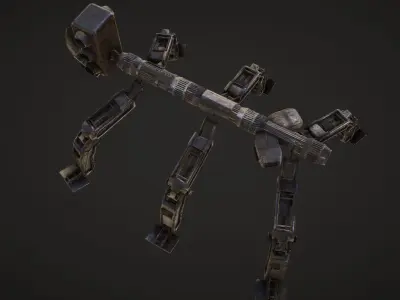 spider bot Low-poly 3D model purchase