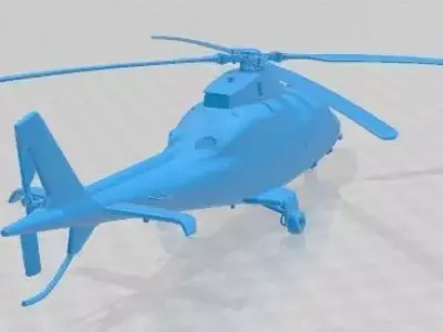 Agusta Westland AW 109 Printable Helicopter 3D print model