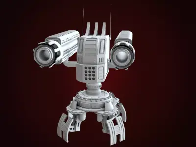 Robotic Turret 3D model