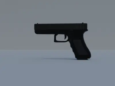 3d model Glock 18 Low-poly 3D model