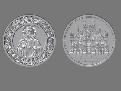 Amulet Coin 3D print model