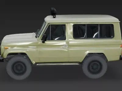 Realistic Military SUV 3D Model Low-poly 3D model