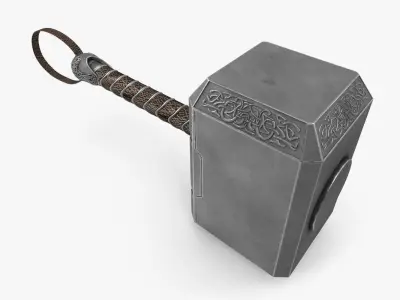 Mjolnir Hammer 3D model purchase