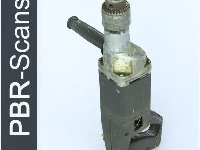 Drill Low Poly SM Low-poly 3D model