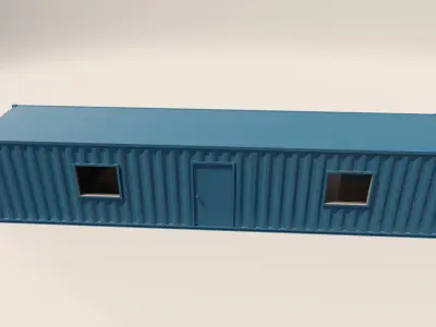 Shipping Container Office  3D model 3D model