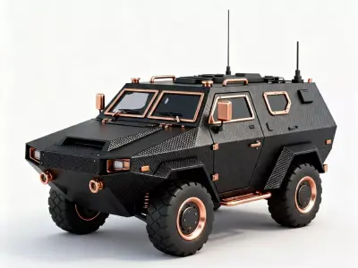 Shadow-Recon Stealth Transport 3D Model Low-poly 3D model