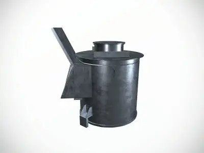 Collecting Silo Low-poly 3D model