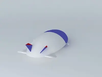 Modern Airship concept Free 3D model