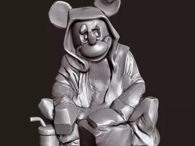 Homeless Mickey 3D print model