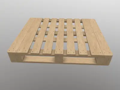 Euro Pallete Low-poly 3D model