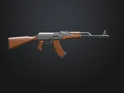 ak 47 assault rifle 3D model