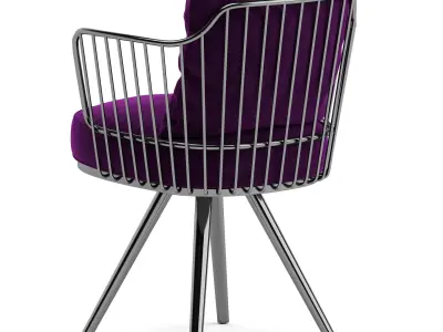 Wittmann Paradise Bird dining chair 3D model