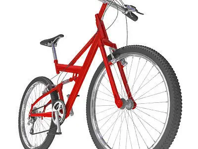 2 Bicycles electric mountain bike 3D model