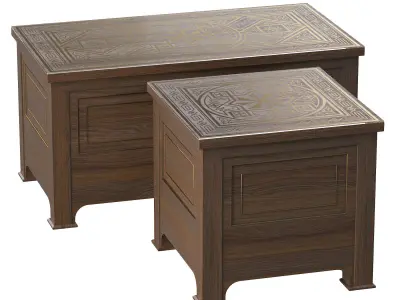 Coffee table from arabic 3D model