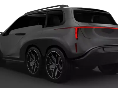 6x6 SUV Concept 3D model