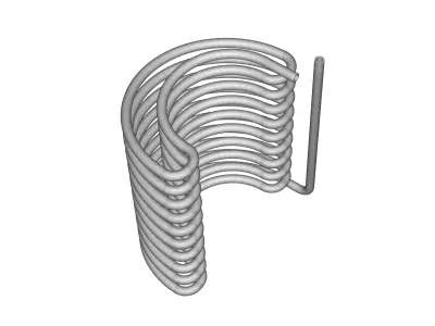 Pipe coil 3D model