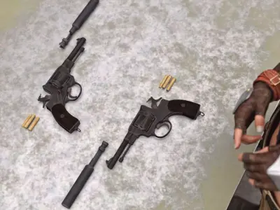 Silenced Nagant Revolver for G8F 3D model
