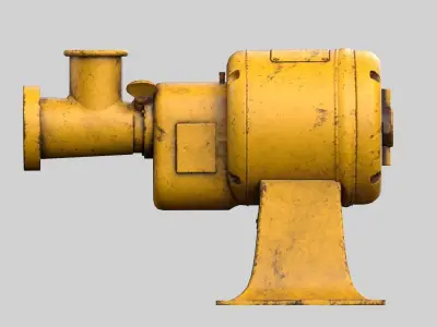 meat grinder Low-poly 3D model