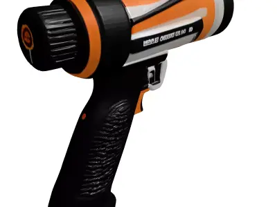 Futuristic Industrial Heat Gun 3D model