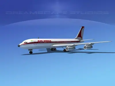 Boeing 707 Air India 3D model