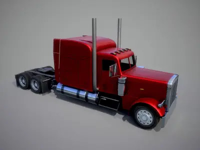 American Truck 3 and upgrades - Mobile Asset  Low-poly 3D model